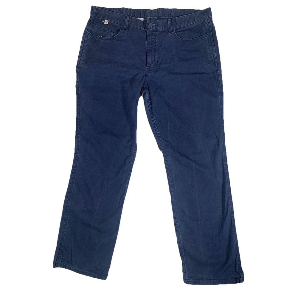 Carhartt‎ FR Pants Mens 42x30 Navy Flame Resistant Work Cargo CAT 2 NFPA